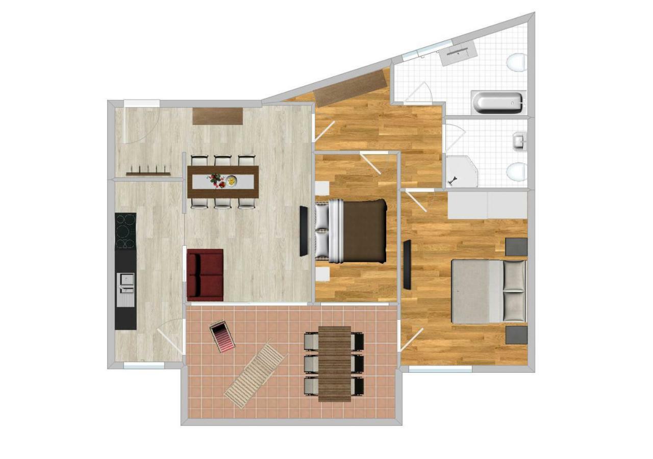 Appartment Larcher - Meinhard ميرانو المظهر الخارجي الصورة